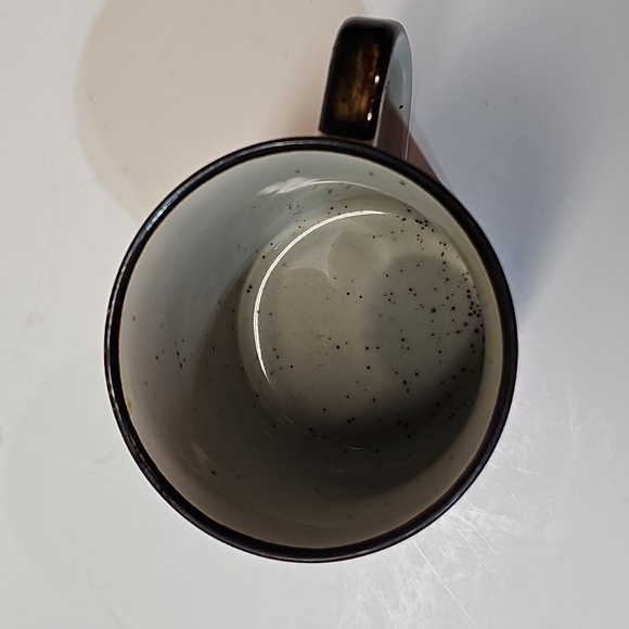 Vintage Brown Speckled Gray Japan Locomotive Train Coffee Tea Mug - Picture 9 of 12